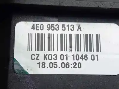 Автозапчастина б/у управління світлом для audi q7 (4l) 3.0 v6 24v tdi посилання на oem iam 4e0953513a  