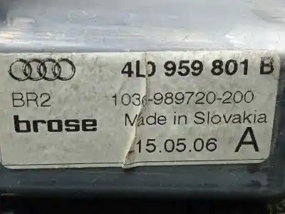 Автозапчастина б/у двигатель переднього ліва вікна для audi q7 (4l) 3.0 v6 24v tdi посилання на oem iam 4l0959801b  