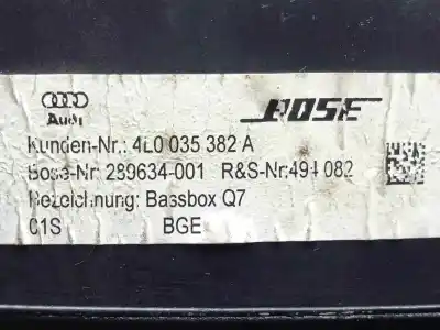 Автозапчасти б/у аудиосистема / радио cd за audi q7 (4l) 3.0 v6 24v tdi ссылки oem iam 4l0035382a - 289634001  