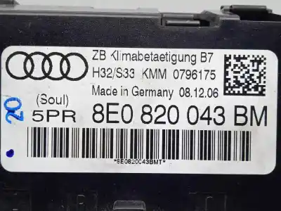 Автозапчастина б/у клімат-контроль для audi a4 avant (8e) 2.0 tdi посилання на oem iam 8e0820043bm  