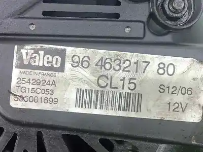 Pièce détachée automobile d'occasion alternateur pour citroen xsara picasso (n68) 1.6 hdi références oem iam tg15c053 - 9646321780 - cl15 polea.embrague - 6.canales 150ah - valeo