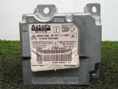 Second-hand car spare part airbag control unit for citroen c4 picasso 2.0 hdi fap cat (rhr / dw10bted4) oem iam references 9664217980 - 606474700