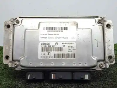 Pièce détachée automobile d'occasion calculateur moteur ecu pour citroen saxo 1.6 vts références oem iam 0261206860 - 9637839380 - m744  m7.4.4