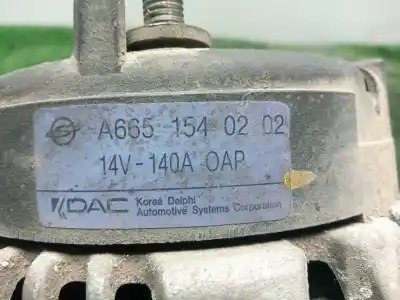 Автозапчастина б/у генератор для ssangyong rodius 2.7 turbodiesel cat посилання на oem iam a6651540202 polea.embrague - 6.canales 140ah - dac