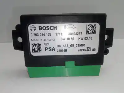 Peça sobressalente para automóvel em segunda mão sensor de estacionamento por citroen c-elysee (dd_) 1.6 bluehdi 100 referências oem iam 0263014165 - 9824532180