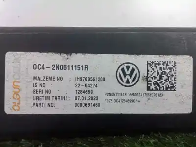 Second-hand car spare part rear leaf spring for man tge kasten (uy) 2.0 tdi oem iam references 2n0511151r  liongitud: 1540mm