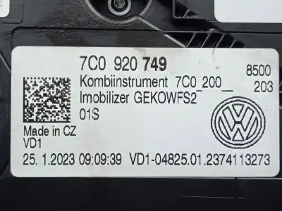 Second-hand car spare part dashboard for man tge kasten (uy) 2.0 tdi oem iam references 7c0920749 - a3c0803730000  