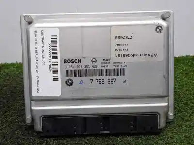 İkinci el araba yedek parçası ecu motor kontrol cihazi için bmw serie 3 berlina (e46) 2.0 16v diesel cat oem iam referansları 0281010205 - 7786887 - edc15m