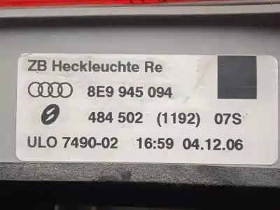 Автозапчастина б/у внутрішній правий завод для audi a4 avant (8e) 2.0 tdi посилання на oem iam 8e9945094  05-07 - ranchera / familiar