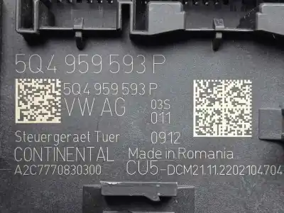 Second-hand car spare part electronic module for man tge kasten (uy) 2.0 tdi oem iam references 5q4959593p - a2c7770830300  