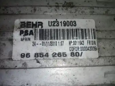 Peça sobressalente para automóvel em segunda mão intercooler por citroen ds3 1.6 16v referências oem iam 9685426580 - u2319003  