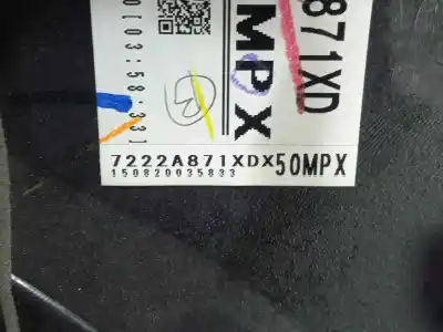 Автозапчастина б/у обкітка задніх лівіх дверей для mitsubishi montero (v80/v90) 3.2 di-d cat посилання на oem iam 7222a871xd  