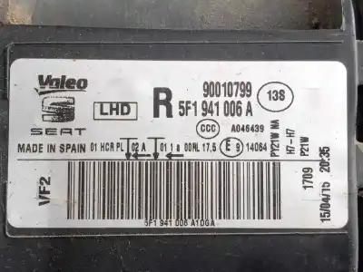 Автозапчастина б/у права фа для seat leon (5f1) 1.6 tdi посилання на oem iam 5f1941006a - 90010799   Автозапчастина б/у права фа для seat leon (5f1) 1.6 tdi посилання на oem iam 5f1941006a - 90010799