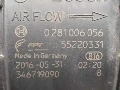 Автозапчастина б/у витратомір повітря для iveco daily furgón 2.3 diesel cat посилання на oem iam 0281006056 - 55220331  