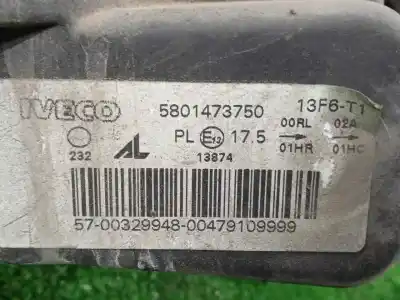 Автозапчастина б/у ліва фара для iveco daily furgón 2.3 diesel cat посилання на oem iam 5801473750  14-19