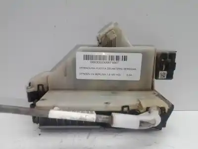 Peça sobressalente para automóvel em segunda mão fechadura da porta dianteira direita por citroen c4 lim. 1.6 hdi fap referências oem iam 9685351480