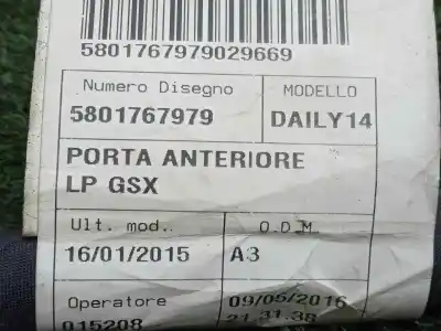 Автозапчасти б/у провод за iveco daily furgón 2.3 diesel cat ссылки oem iam 5801767979  