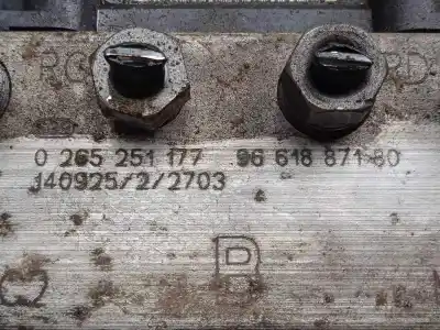 Second-hand car spare part abs for fiat scudo combi (272) 2.0 jtdm cat oem iam references 0265951434 - 0265251177 -9661887180  