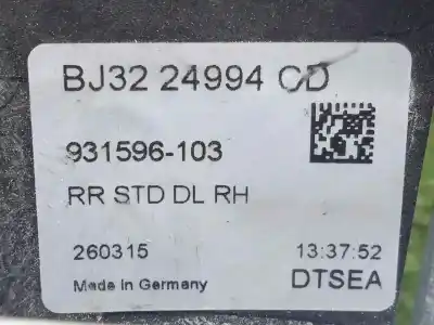 Second-hand car spare part exterior right rear door handle for land rover range rover evoque (l538) 2.2 d 4x4 oem iam references bj3224994cd - 931596103  