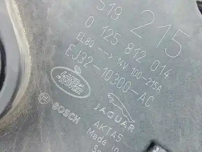 Автозапчастина б/у генератор для land rover range rover evoque (l538) 2.2 d 4x4 посилання на oem iam 0125812014 - ej3210300ac polea.embrague - 6.canales bosch - 215ah - 12v