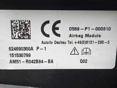 Автозапчастина б/у передня права подушка безопасности для ford kuga (cbs) 1.5 ecoboost cat посилання на oem iam am51r042b84ba  
