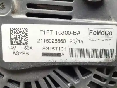 Автозапчастина б/у генератор для ford kuga (cbs) 1.5 ecoboost cat посилання на oem iam f1ft10300ba - fg15t101 polea.embrague - 6.canales 150ah - fomoco