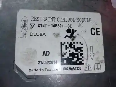 Автозапчастина б/у блок управління подушками безпеки для ford fiesta vi (cb1, ccn) 1.25 посилання на oem iam c1bt14b321ce - ddj8a  