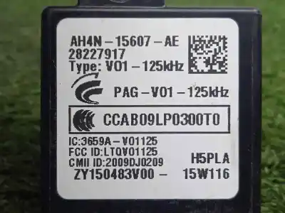 Second-hand car spare part electronic module for land rover range rover evoque (l538) 2.2 d 4x4 oem iam references ah4n15607ae - 28227917 - 3659av01125 - 2009dj0209  