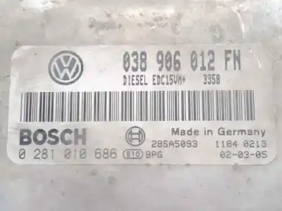 Second-hand car spare part ecu engine control for seat toledo (1m2) 1.9 tdi oem iam references   