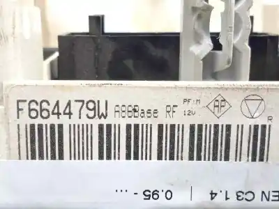 Peça sobressalente para automóvel em segunda mão comando de sofagem (chauffage / ar condicionado)  por citroen c3 1.4 referências oem iam f664479w 02-09 