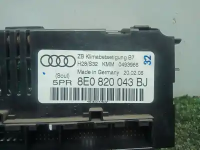 Second-hand car spare part CLIMATE CONTROL for AUDI A4 BERLINA (8E)  OEM IAM references 8E0820043BJ - 0493966  