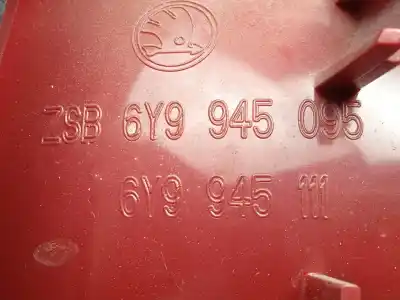 Second-hand car spare part left tailgate light for skoda fabia (6y2/6y3) 1.9 sdi cat (asy) oem iam references 6y9945095 99-04 