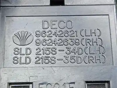 Peça sobressalente para automóvel em segunda mão botão / interruptor elevador vidro traseiro direito por daewoo lanos 1.6 cat referências oem iam 621w02400  