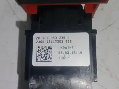 Peça sobressalente para automóvel em segunda mão interruptor 4 piscas - emergência por seat leon (5f1) 1.6 tdi referências oem iam 5f0953235a   Peça sobressalente para automóvel em segunda mão interruptor 4 piscas - emergência por seat leon (5f1) 1.6 tdi referências oem iam 5f0953235a