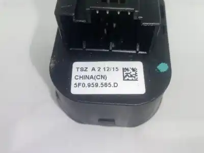 Second-hand car spare part rearview side mirror switch for seat leon (5f1) 1.6 tdi oem iam references 5f0959565d   Second-hand car spare part rearview side mirror switch for seat leon (5f1) 1.6 tdi oem iam references 5f0959565d