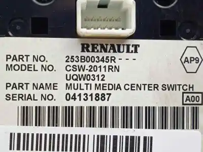 Second-hand car spare part multifunction switch for renault laguna iii 2.0 dci diesel fap oem iam references 253b00345r  