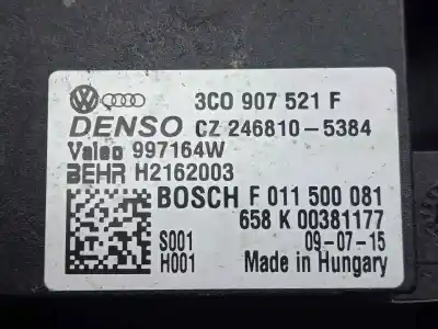 Piesă de schimb auto la mâna a doua rezistentã încalzire pentru seat leon (1p1) 1.9 tdi referințe oem iam 3c0907521f - f011500081 - h2162003 - 997164w  