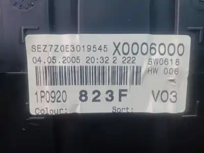 Peça sobressalente para automóvel em segunda mão quadrante por seat leon (1p1) 2.0 tdi referências oem iam 1p0920823f  