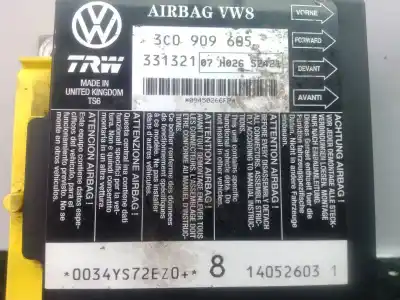 Piesă de schimb auto la mâna a doua unitate de control airbag pentru seat leon (1p1) 2.0 tdi referințe oem iam 3c0909605  