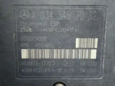 Автозапчасти б/у абс за mercedes clase c (w203) berlina 2.2 cdi cat ссылки oem iam a0345457032 - 10092515723 - a00543141512 - 1002040  