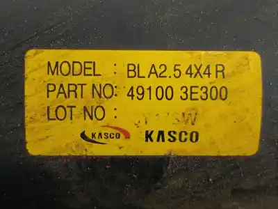 Pezzo di ricambio per auto di seconda mano trasmissione centrale per kia sorento i (jc) 2.5 crdi riferimenti oem iam 491003e300 1.tramo l1105mm