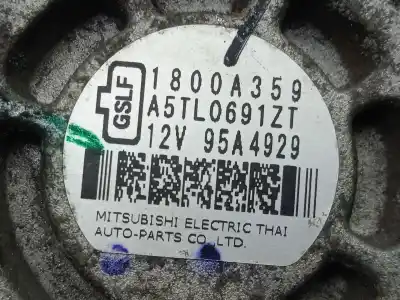 Pezzo di ricambio per auto di seconda mano alternatore per mitsubishi mirage / space star vi fastback (a0_a) 1.2 (a03a) riferimenti oem iam 1800a359 - a5tl0691zt 95ah - mitsubishi polea.fija - 6.canales