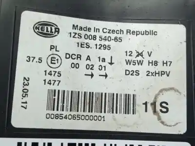 Автозапчастина б/у ліва фара для audi a8 d3 (4e2, 4e8) 3.7 quattro посилання на oem iam 1zs00854065 w5w - h8 - h7 