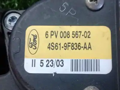 Автозапчастина б/у педаль акселератора для ford fusion (cbk) 1.4 tdci cat посилання на oem iam 6pv00856702 - 4s619f836aa  
