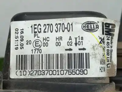 Автозапчастина б/у ліва фара для opel astra h (a04) 1.6 (l48) посилання на oem iam 1eg27037001 - 24451032lh astra.h - 04-07 