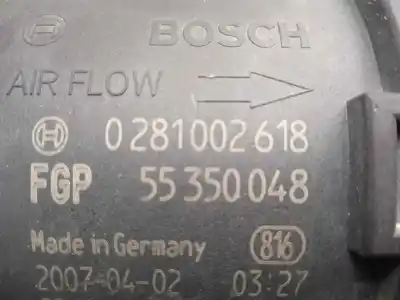 Second-hand car spare part flowmeter for opel corsa d 1.3 16v cdti oem iam references 0281002618 - 55350048  