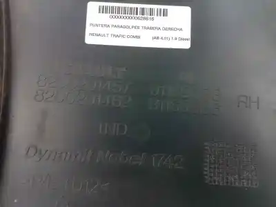 Автозапчасти б/у задний бампер правый за renault trafic combi (ab 4.01) 1.9 diesel ссылки oem iam 8200201457 - 8200201462 - 91169383 - 91169386  
