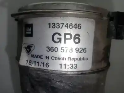 Автозапчастина б/у трубопровод турбокомпенсатора для opel astra k (b16) 1.4 turbo (68) посилання на oem iam 13374646 - 360578926  