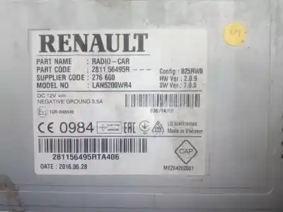 Автозапчасти б/у многофункциональный дисплей за renault captur i (j5_, h5_) 0.9 tce 90 ссылки oem iam 281156495r  