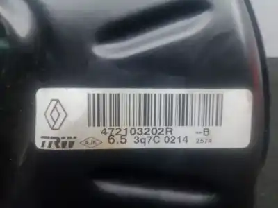 Second-hand car spare part brake servo for renault captur i (j5_, h5_) 0.9 tce 90 oem iam references 472103202r  